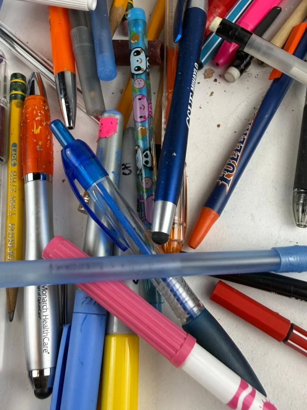 Huge Office & School Stationery Lot: Crayola Window Markers, Pens, Rulers & Pins